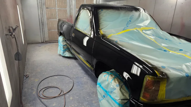 Classic truck black finish